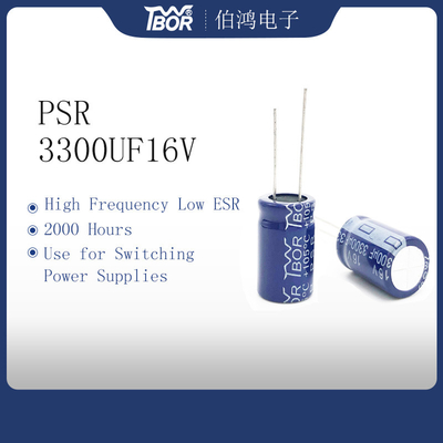 خازن های الکترولیتی آلومینیومی TW BOR Low ESR 3300uF 16V برای برق سوئیچینگ