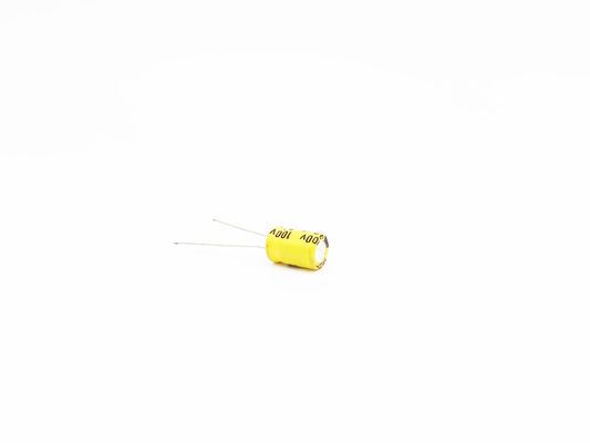 خازن زرد آلومینیمی الکترولیتی دمای بالا 33UF100V