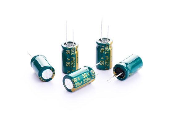 خازن الکترولیتی فرکانس بالا PHR 220UF 50 ولت ISO RoSH
