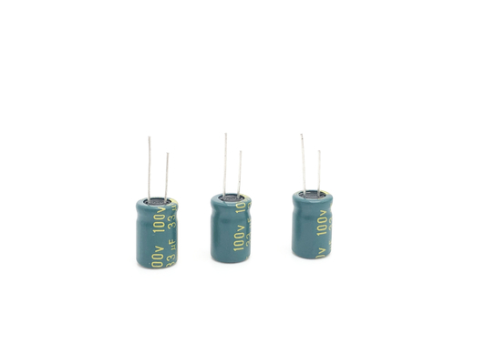 فرکانس بالا 100uF 80V آلومینیومی خازن الکترولیتی 10X20mm 5000 ساعت