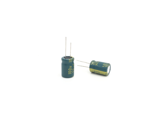 فرکانس بالا 100uF 80V آلومینیومی خازن الکترولیتی 10X20mm 5000 ساعت