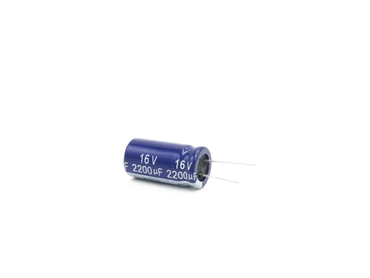 فرکانس بالا کم ESR آلومینیومی خازن الکترولیتی 2200UF16V 13X25mm
