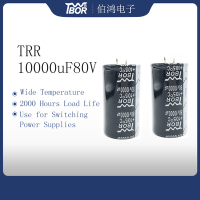 TRR 10000UF80V گیرکردن در خازن الکترولیتی با دمای گسترده