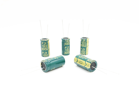 خازن های الکترولیتی ESR کم فرکانس بالا 47UF200V 13x25MM
