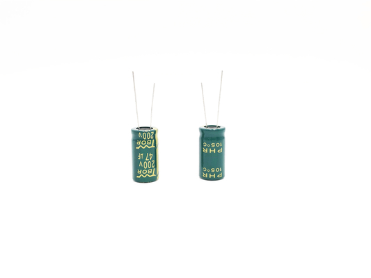 خازن های الکترولیتی ESR کم فرکانس بالا 47UF200V 13x25MM
