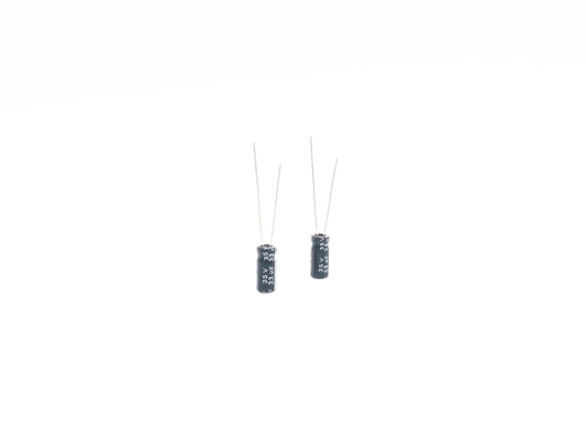 خازن مینیاتوری 33UF35V 5x11mm شعاعی نوع سرب 2000 ساعت