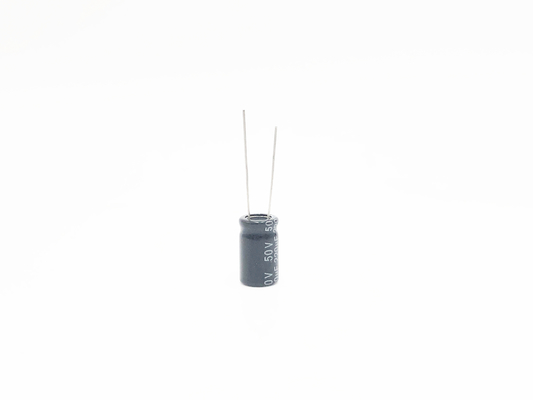220UF50V 10X17mm خازن مینیاتوری نوع شعاعی