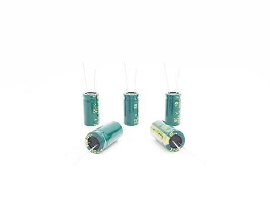 ولتاژ بالا آلومینیومی خازن الکترولیتی 1000UF 50V RoHS چراغ LED