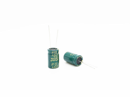 خازن های الکترولیتی 33uf 250v Low ESR 13X25mm 20% تحمل 5000 ساعت