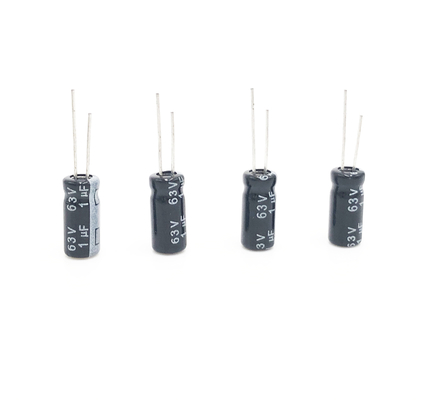مدارهای دمای بالا خازن الکترولیتی شعاعی 5x11mm 1UF 63V