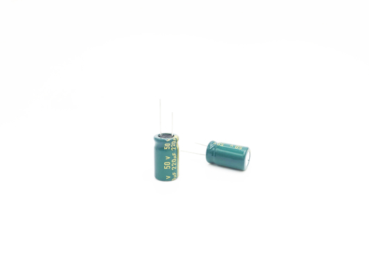 چراغ LED شعاعی کم ESR آلومینیومی خازن الکترولیتی 10UF 250 ولت