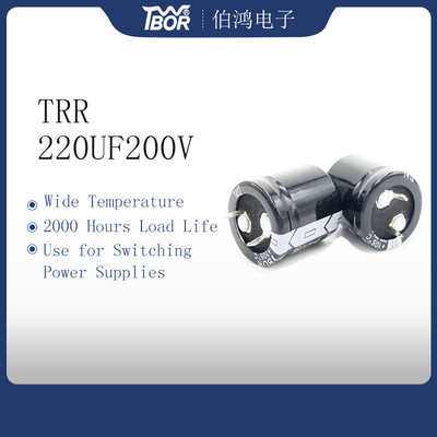 منبع تغذیه سوئیچینگ خازن LOW ESR 220UF200V 22X25mm