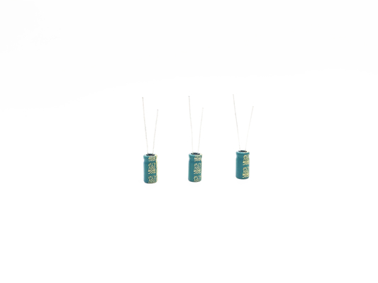 خازن الکترولیتی شعاعی 6.3x12mm 4.7UF 250V ESR پایین 5000 ساعت عمر بار