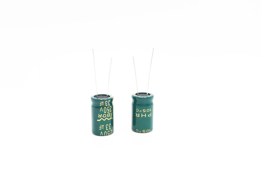 خازن الکترولیتی آلومینیومی شعاعی 13x20mm 33UF250V