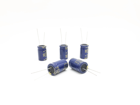 خازن الکترولیتی آلومینیومی 150uF 80V 10X20mm محدوده ظرفیت بزرگ