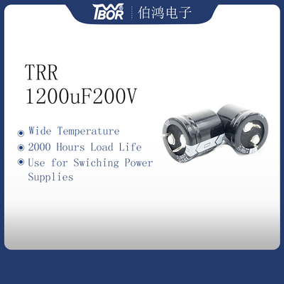 خازن ضد انفجار 1200uf 200v خازن 30X55MM Al Electrolytic Capacitor