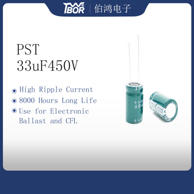 خازن جریان ریپل بالا TW BOR 33uF 450V