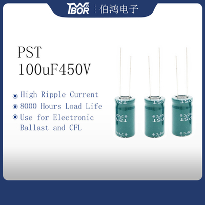 خازن اینورتر 22x40mm 100uF 450V
