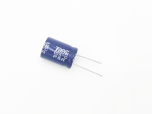 خازن سوئیچ برق ISO9001 خازن 18x25mm Ridial Electrolytic Capacitor