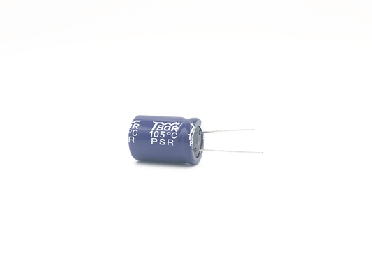 خازن سوئیچ برق ISO9001 خازن 18x25mm Ridial Electrolytic Capacitor